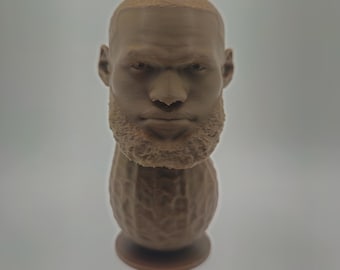 LeBron James Peanut, LeGoober 3D Printed, Gag Gift, Desktop Decoration, Home Decor, Gift Idea, Stocking Stuffer