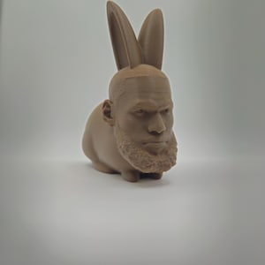 LeBron James Easter Bunny - LeBunny 3D Printed, Gag Gift, Desktop Decoration, Home Decor, Gift Idea, Easter Basket Stuffer