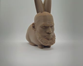 LeBron James Easter Bunny - LeBunny 3D Printed, Gag Gift, Desktop Decoration, Home Decor, Gift Idea, Easter Basket Stuffer
