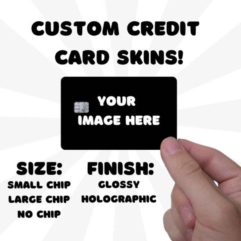 thumbnail image 2 of Custom Credit Card Skin – Personalized Vinyl Decal By CutRiteFX 2 of 4