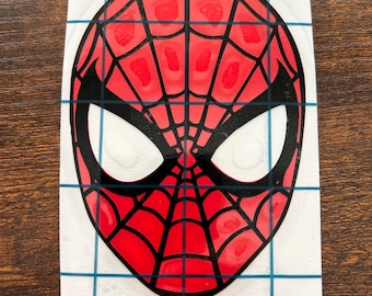 Adesivo con il volto di Spider-Man