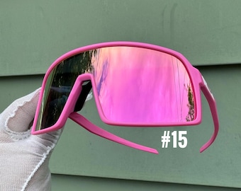 Wraparound High-Performance unisex Sports Eyewear.  UV Protection Sports Sunglasses.  Sport Cycling Sunglasses.
