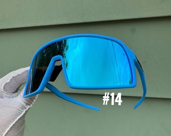 Wraparound High-Performance unisex Sports Eyewear.  UV Protection Sports Sunglasses.  Sport Cycling Sunglasses.