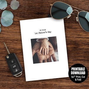 1st Father&#39;s Day Printable Card