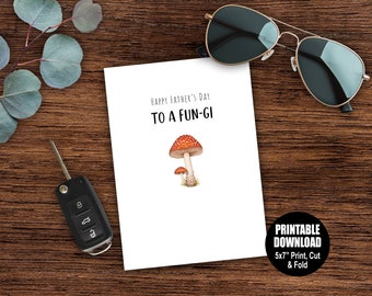 Fun-Gi Printable Father's Day Card