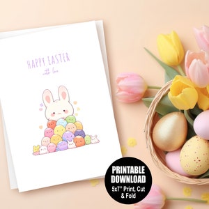 Bunny Friends Printable Easter Card