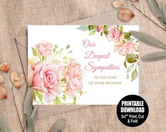 Loss Of Mother Printable Sympathy Card