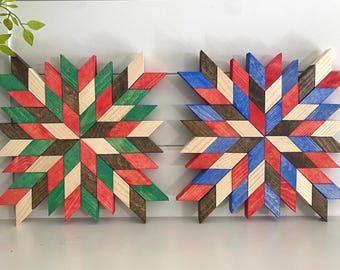 Wood Quilt Block | Barn Quilt | Gift for Quilter | Wall Decor | Handmade | Artisan | Country Cottage