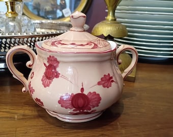 Ginori 1735 Oriente Italiano Vermiglio Porpora Sugar Bowl