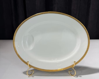 Theodore Haviland Limoges France Oval Platter with Built-in Juice Well 11.5”