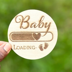 Carte d'annonce de grossesse de bébé, carte en bois bébé, accouchement à venir, annonce de grossesse, , arrivée bebe, baby shower