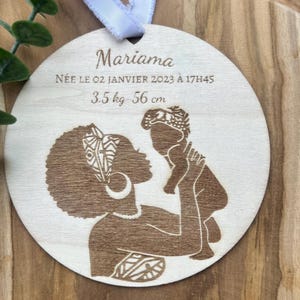 Carte annonce naissance, carte mensurations bebe, carte en bois, carte bébé noire, annonce prénom, accessoire photo de naissance.