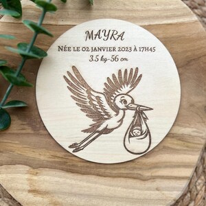 Carte annonce naissance, carte mensurations bebe, carte en bois, carte prénom, annonce prénom, accessoire photo de naissance.