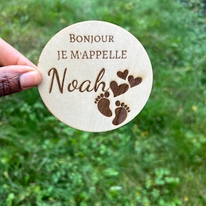 Carte naissance bébé personnalisée en bois ...Carte bienvenue bébé, Souvenir de naissance, Cadeau de Naissance, cadeau bébé, boite souvenir