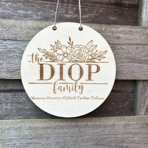 Plaque de Porte en Bois Pancarte d'entrée Panneau à Suspendre Décoration de Maison Cadeau