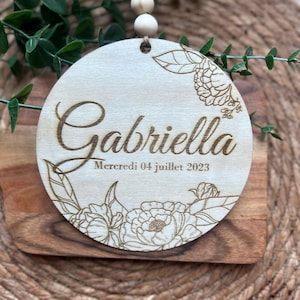 Carte naissance bébé avec prenom personnalisée en bois ... Carte bienvenue bébé, Souvenir de naissance, Cadeau de Naissance, cadeau bébé,