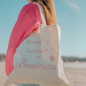 Running a Business Tote Bag