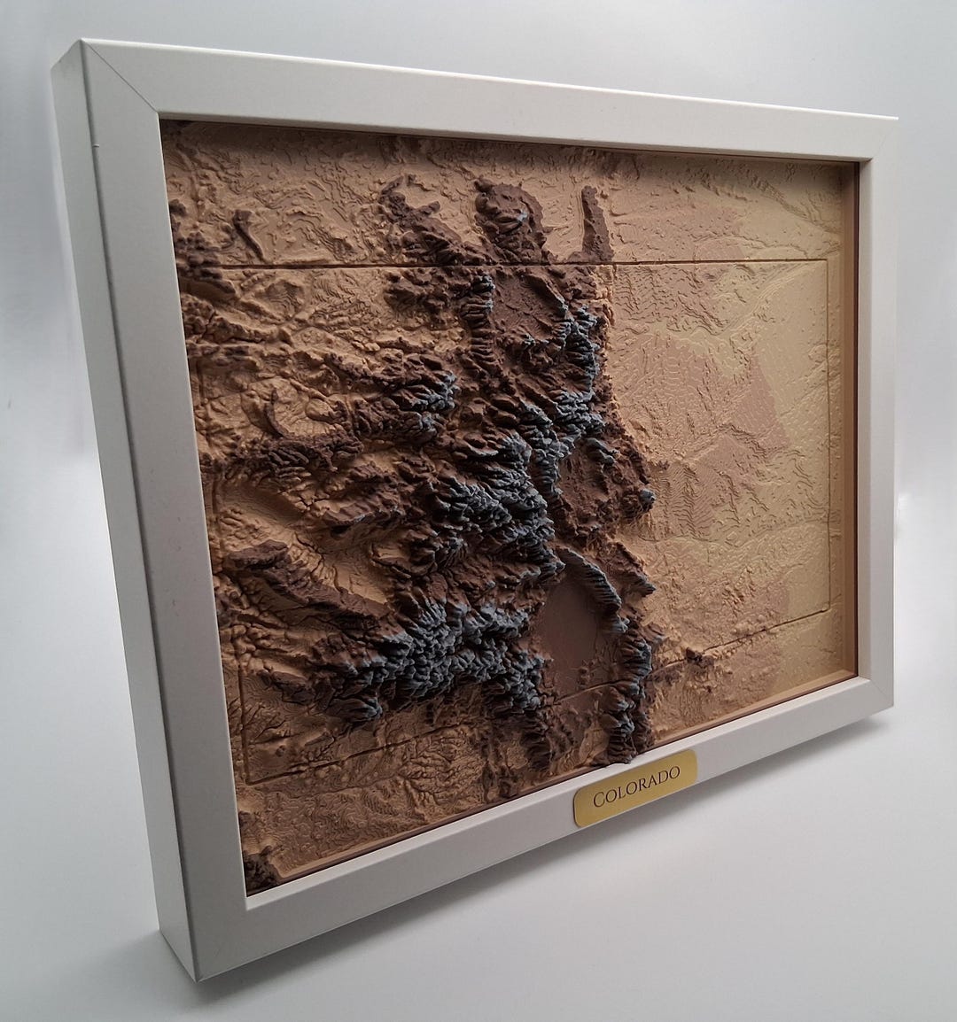Colorado Topographic Map – 3D Raised Relief State Terrain Model ...