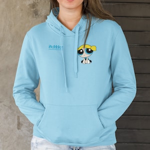 Powerpuff Girls Blossom, Buttercup & Bubbles Hooded Sweatshirt - Stylish Cartoon Character Hoodie