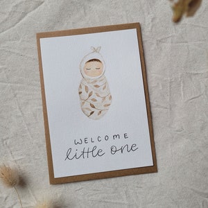 Babykarte 'Welcome little one'