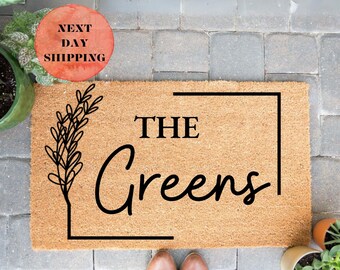 Personalized Doormat, Custom Doormat, Front Door Mat, Housewarming Gift, Realtor Closing Gift, New Home Gift, Custom Welcome Mat, Outdoor