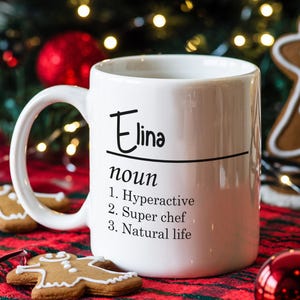 Custom Name Mug, Personalized Name Mug, Customizable Gift, Name Definition Mug, Custom Coffee Mug, Funny Mug, Gift for Best Friend, Mug