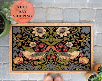 Colorful Doormat, Floral Doormat, Floral Art, Floral Decor, Bohemian Decor, Housewarming Gift, Closing Gift, Welcome Mat, Front Door Mat