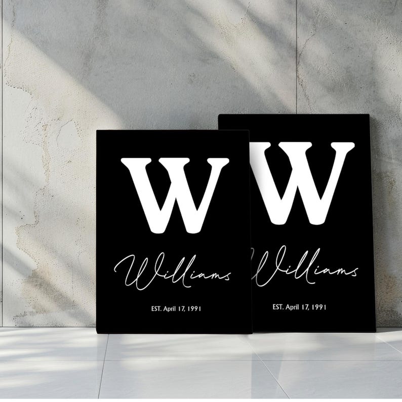 Family Name Wall Decoration, Family Wall Decor, Last Name Print, Family