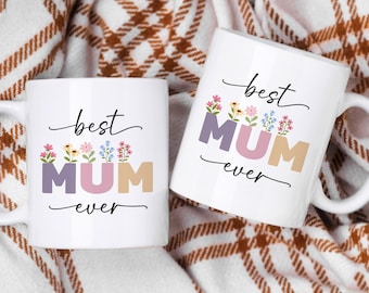 Mug Meilleure maman de tous les temps, cadeau fête des mères, cadeau amateur de café, tasse à café, cadeau mug, cadeau pour mère, mug coloré, jolie tasse à café, tasse à thé