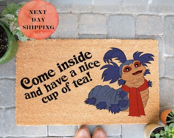 Labyrinth Decor, Labyrinth Ello Worm Doormat, New Home  Gift, Housewarming Gift, Coir Doormat, Outdoor Mat, Patio Decor, Front Door Decor