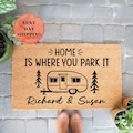 Custom Name Camper Doormat, Personalized Gift, Custom Camping Doormat, Custom RV Door Mat, Outdoor Mat, Entryway Decor, Housewarming Gift