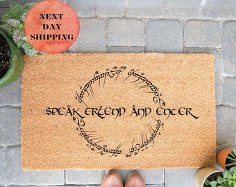 Speak Friend And Enter Doormat, LOTR Welcome Mat