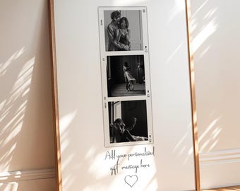 Custom Polaroid Photo Print, Anniversary Couple Gift, Wall Art