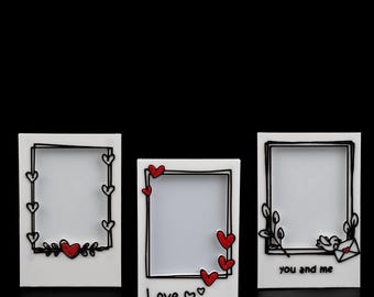 Heart Magnetic Photo Frame – Mini Instant Film Fridge Decor