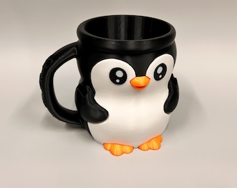Pebbles Penguin Ice Cream Pint Holder | 3D Printed, Eco-Friendly Cozy