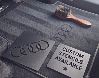 Custom Car Carpet Stencil | Logo Template for Detailing Mats UK