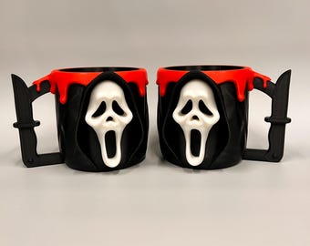 Ghost Face Ice Cream Pint Holder | Scream Movie Cosy, Halloween Decor