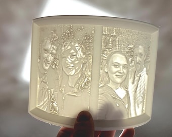 Personalised Photo Lithograph – Custom Family Portrait Art