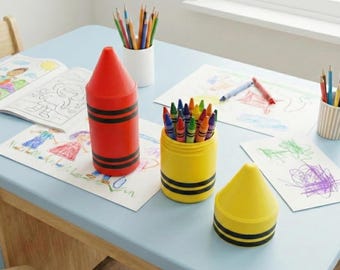 Novelty Crayon Pot – Fun Stationery Organiser for Kids, Teachers & Playrooms