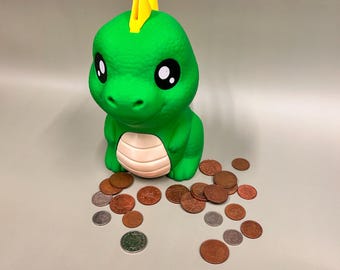 T-Rex Dinosaur Money Box – Kids Nursery Savings Pot