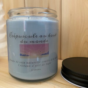 Scented natural soy candle, Ritual candle with crystals, Themed candle, Intention candle, Soy candle with crystal