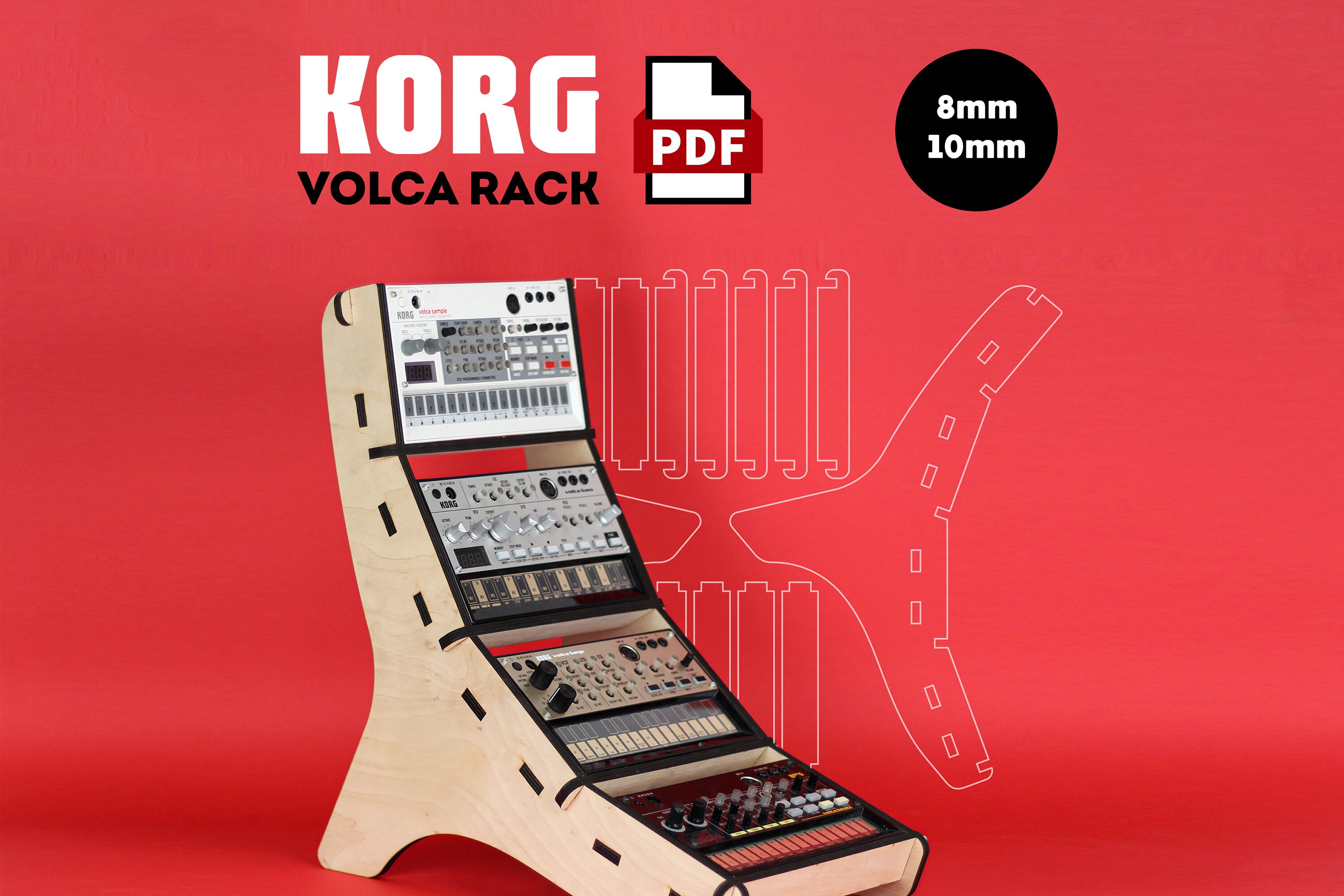 KORG volca mix fm nubass rack セット 25日まで（Korg Volca