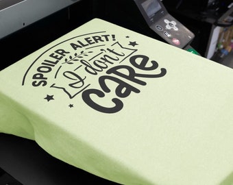 Spoiler I Don’t Care Motif Shirt