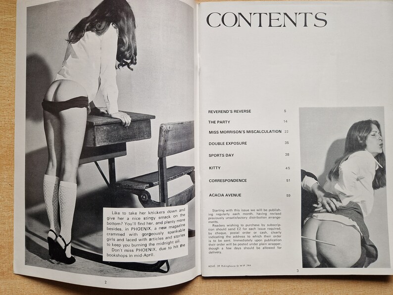 Roue Magazine No 2 circa 1978 Very Rare School Discipline etc zdjęcie 2