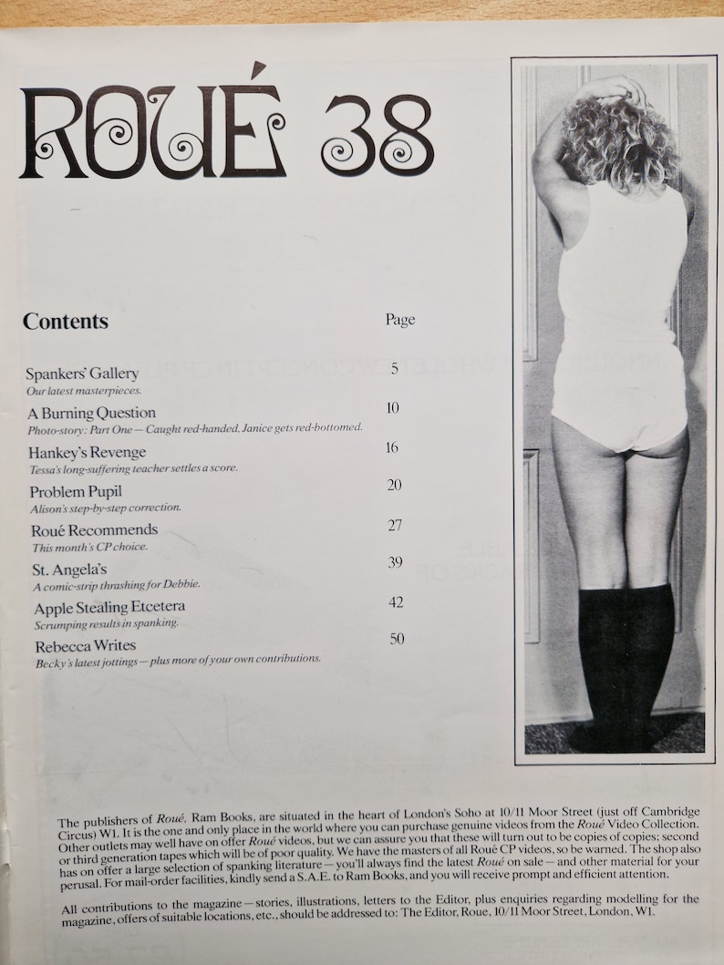 Roue Magazine No 38 Circa 1985 Very Rare Problem Pupil Discipline Etc ...