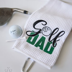 Embroidered Golf Towel: Personalized Waffle Microfiber Golf Gift