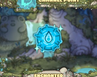 Icône de point de chaîne Twitch - Pièce runique d'eau arcanique