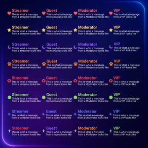 Horizontal Twitch Chat Widget – Cozy Animated Widget for OBS, Streamlabs & StreamElements | Cute, minimalistic chat widget