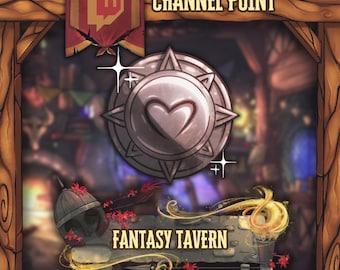 Icône Twitch Channel Point - Pièce de taverne médiévale fantastique