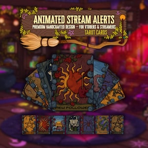 Animated Tarot Card Stream Alerts – Cozy Magical Twitch Alerts